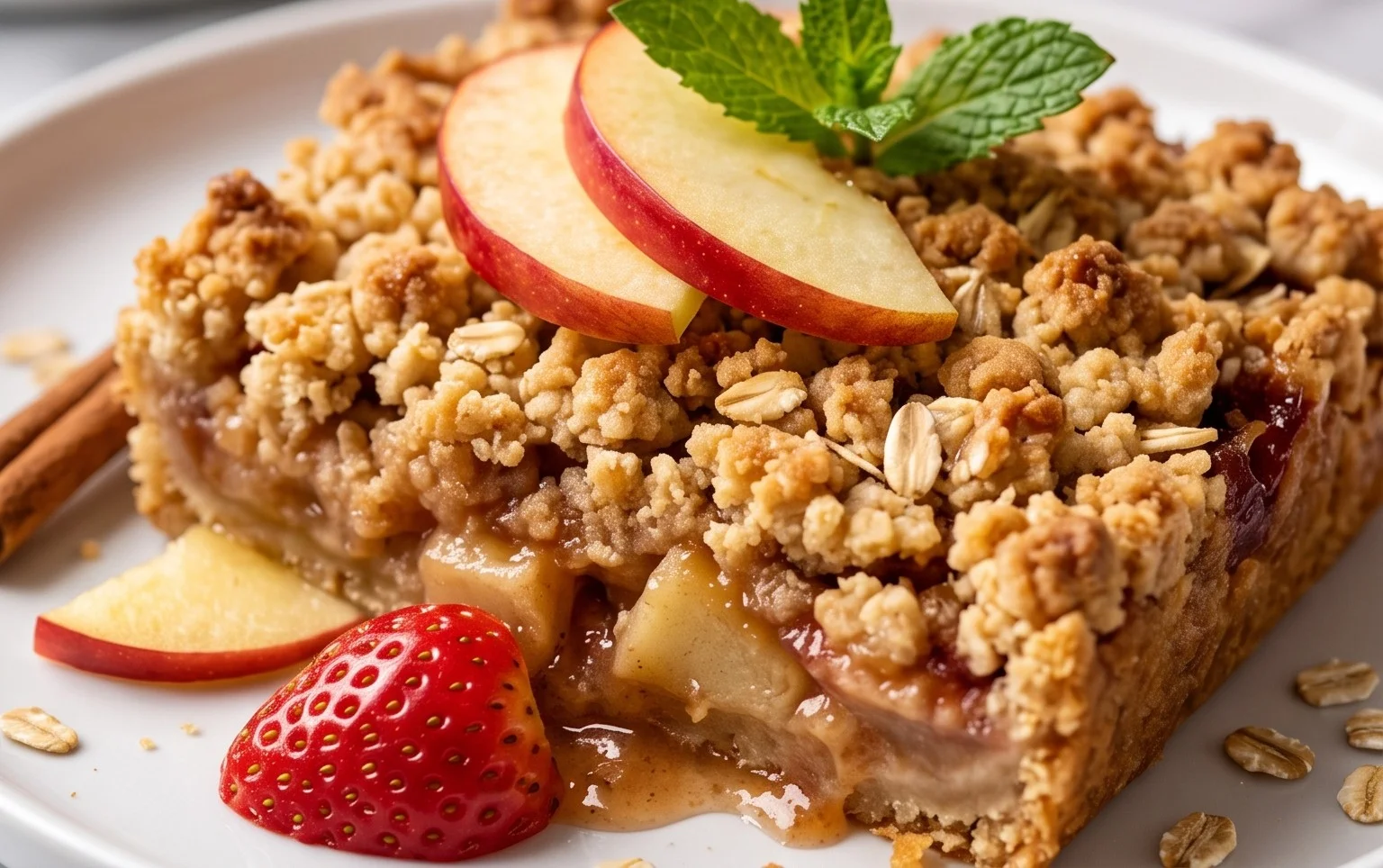 Apple Crumble - knuspriges Dessert mit Apfel