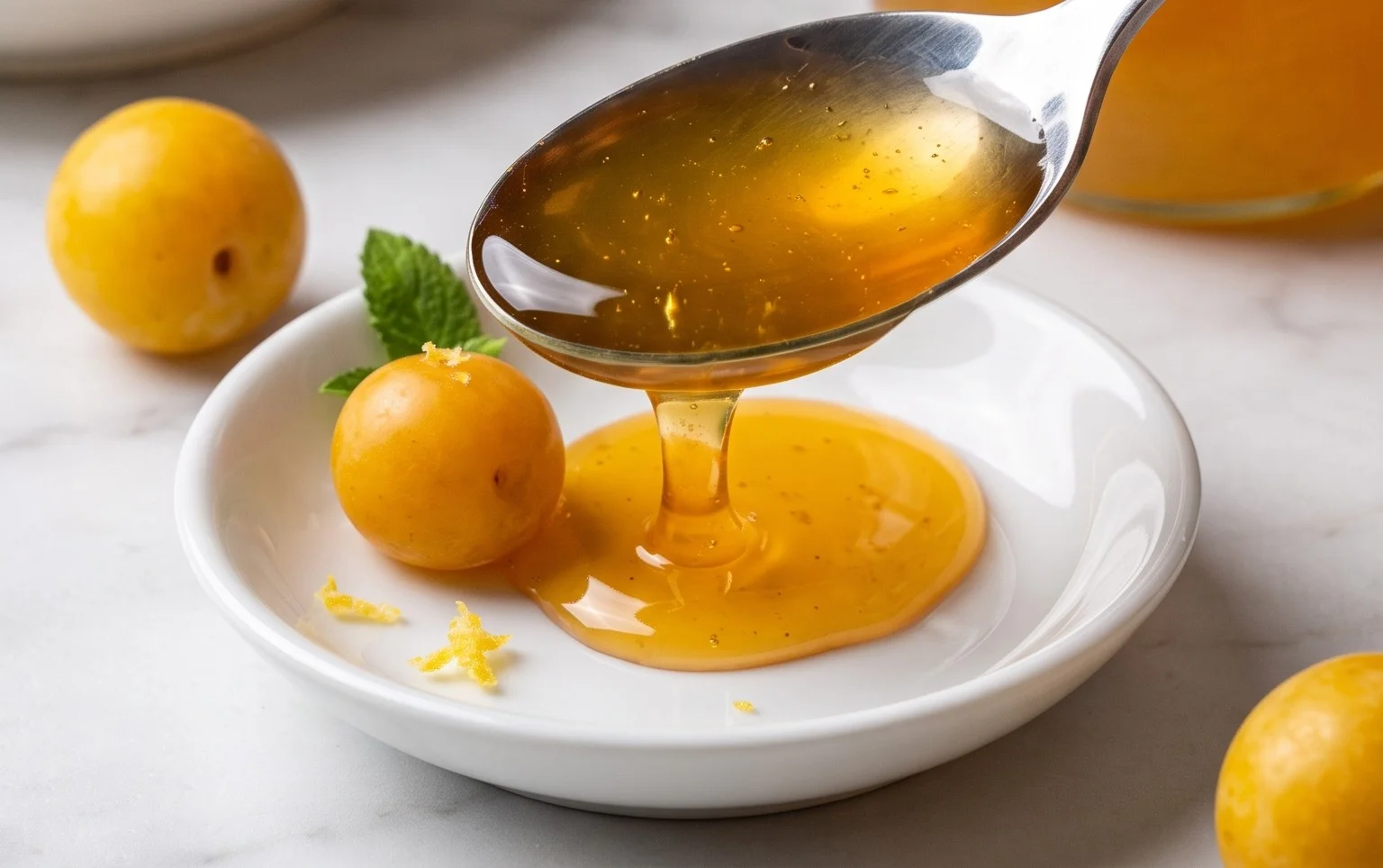 Kriecherlsirup (Mirabellensirup)